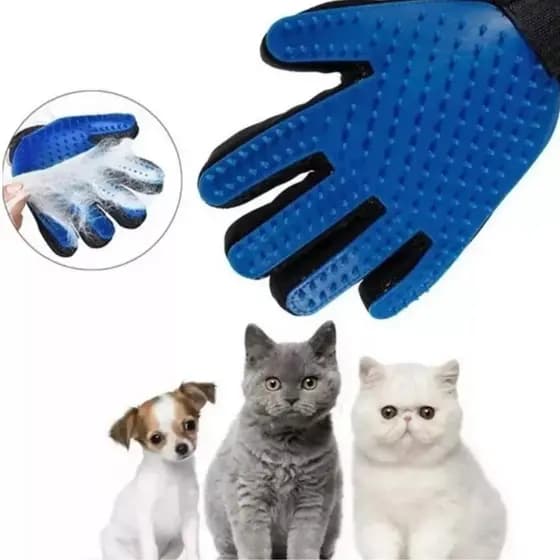 Luva Escova Nano Magnética Tira Pelos Dos Pets Cães E Gatos Luva Tira Pelos Escova Gato