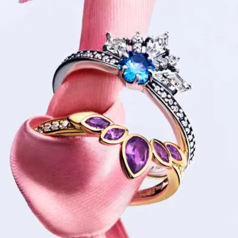 Anel da Princesa Elsa, Série Prata S925 [Frozen] |   Anel feminino requintado, um presente de aniversário elegante.