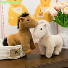 SOMEDAYZL0M Boneca De Pelúcia Em Pé , Simulação Com Brinquedos De Cavalo Juba , Algodão PP