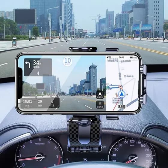 Presilha para grade do ar condicionado Suporte de celular para carro Suporte para celular no carro Suporte para telefone