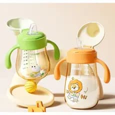 Copo bico silicone bebê Copo anti vazamento infantil Copo canudo infantil Batatas pequenas aprender acessórios de copo b