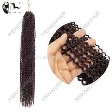 Peruca cacheada afro Cabelo french curl cache afro Pontas onduladas trança curl Moda quente menina suja trança crochê ex