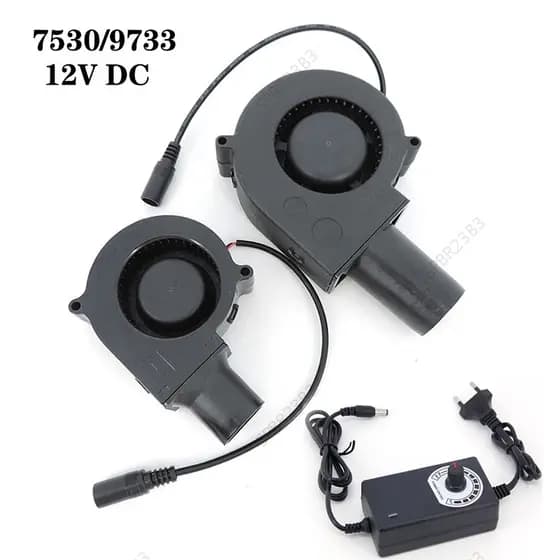 12V DC Porta 7530 9733 Ventilador De Refrigeração Controlador Velocidade Churrasco Ar Para Fogão Piquenique Cozinhar Pot