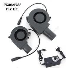 12V DC Porta 7530 9733 Ventilador De Refrigeração Controlador Velocidade Churrasco Ar Para Fogão Piquenique Cozinhar Pot