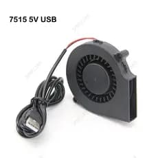 75mm X 15mm 7515 DC 5V USB Ventilador De Refrigeração Turbo 15mm Impressora 3D Sem Escova Para Extrusora Cooler Inversor
