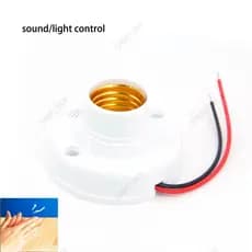 1PC Parafuso Som Luz Vontrol Lâmpada E27 Controle De base Automática Soquete Titular Tampa AC 180v-240V Lâmpadas De Poup