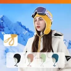 Outono Inverno Boné Masculino Feminino Esportes Esqui Chapéu De Dupla Camada Quente Ciclismo Gorro À Prova De Vento Lã P
