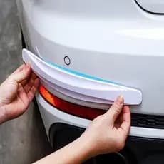 Novo 2pçs Protetor De Pára-Choques Para Carro Canto Tiras Arranhões Lâmina Anticolisão Acessórios Automáticos