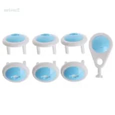 meteor2 6PCS Tomada de Energia 2 Plug Capa Protetora de Segurança para Crianças Capa de Proteção Infantil Li DVVE