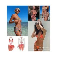Biquíni conjunto Biquíni importado barato Biquíni praia Maiô feminino verão 2026 novo estilo de venda quente europeu ame