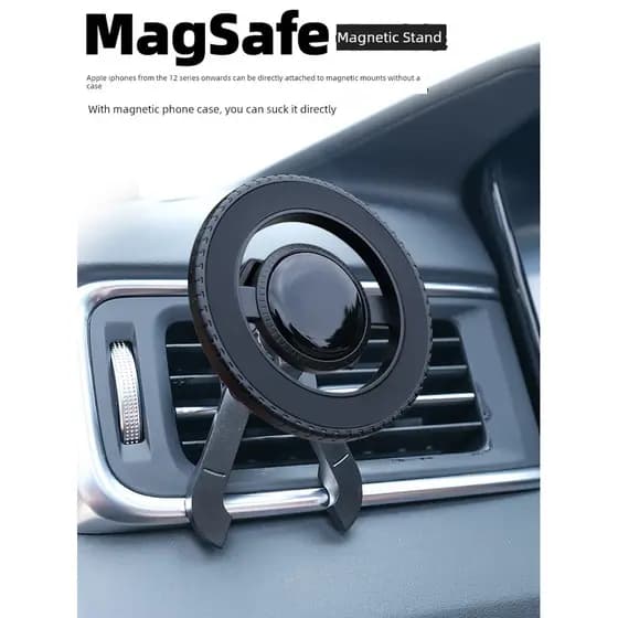 Suporte de celular para carro Presilha para grade do ar condicionado Suporte celular veicular universal Suporte magnétic