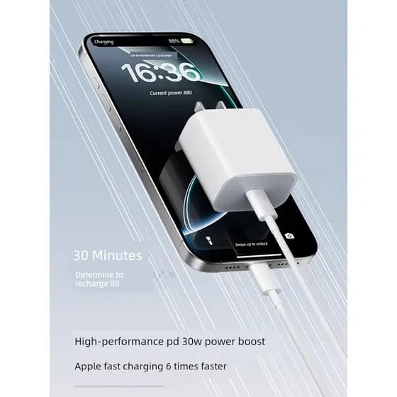 Fonte Carregamento Rápido USB‑C Carregador Celular USB‑C Importado Carregador Turbo 20W PD USB‑C [Oficial Genuíno] [Carg
