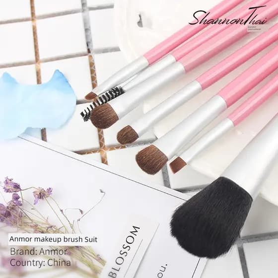 pincel de maquiagem kit kit pincel maquiagem com glitter mini pincel maquiagem Conjunto de lã de fibra portátil pincel b
