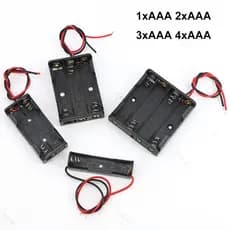 5 Peças 1/2/3/4 Slot Caixa De Bateria AAA 1.5v 3v 4.5v 6v Suporte Leva 1 2 3 Porta 1xAAA 2XAAA 3XAAA 4XAAA BR24B3 BR24B3