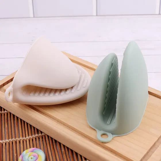 Luva de silicone resistente calor Luvas de forno térmica cozinha Estilo japonês antiderrapante anti-escaldante luva