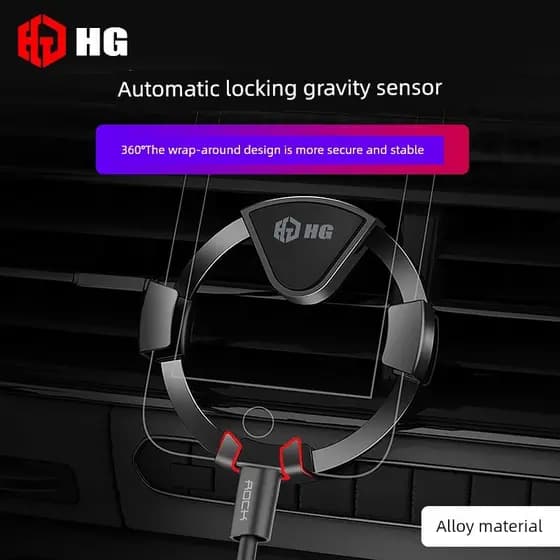 Suporte importado para automóvel Presilha para grade do ar condicionado Suporte magnético veicular ímã forte Suporte do