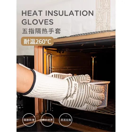 Luva térmica cozinha Luva resistente ao calor Luvas de forno Luvas de micro-ondas resistentes ao calor para padeiro fran