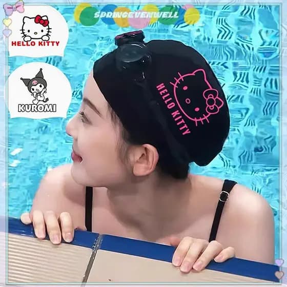 [springevenwell] Acessório de Natação Sanrio Hello Kitty Kawaii Kuromi Cinnamoroll Flexível Mergulho Proteção Impermeá