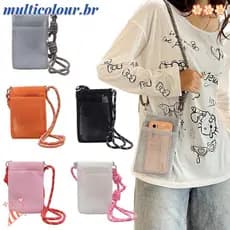 Bolsa De Malha Multicolor , Oca De Poliéster Para Celular Viagem De Armazenamento De Cor Sólida O Verão Ao Ar Livre