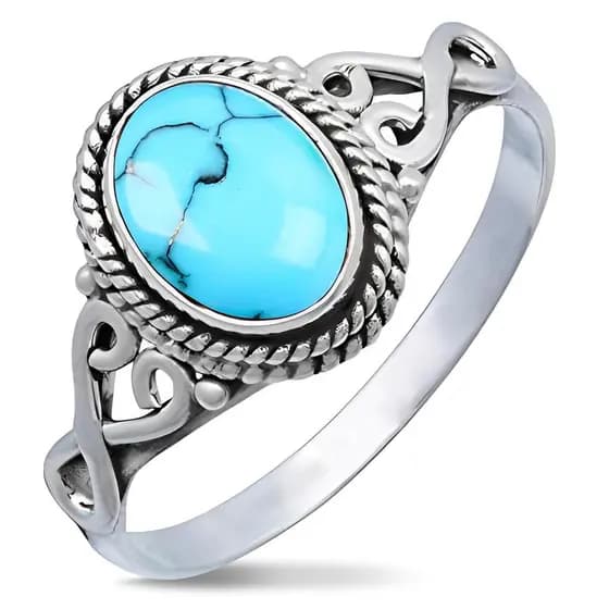 Anéis Femininos de Liga de Zinco com Pedras – Joias Elegantes e Duráveis para Mulheres, Design Estiloso de Inspiração Oc