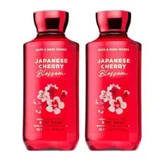 Gel de Banho Flor de Cerejeira Japonesa da Bath & Body Works, Limpador Nutritivo com Pro-Vitamina B5 e Aloe, Fragrância
