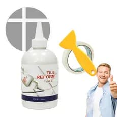 Preenchedor Impermeável para Reparação de Fissuras em Azulejos, Argamassa Branca para Azulejos, Preenchedor para Reparaç