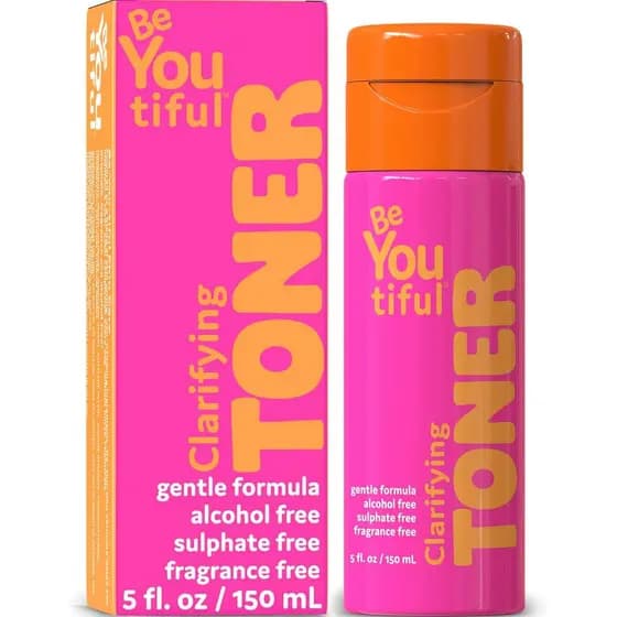 Tônico Facial Clarificante BeYouTiful, Cuidado de Pele Delicado para Pele Equilibrada, Cuidado Facial Suave e Purificant