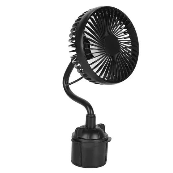 Ventilador de Carro Jectse, Ventilador USB para Carro Montado no Porta-Copos com 3 Velocidades Ajustáveis, Baixo Ruído,