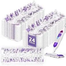 AIR U+ Pacote com 24 Refis Descartáveis para Mop Elétrico Swiffer, Sem Perfume, Refis de Limpeza Multi-Superfície com 14