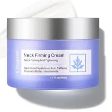 Crogooe Creme Firmador para Pescoço - Creme para o Pescoço para Firmar e Tonificar, Reduzir Rugas e Pele Flácida no Pesc