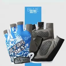 Luvas de ciclismo masculinas meio dedo luvas de bicicleta verão Mountain Bike luvas de equipamentos de ciclismo ao ar li