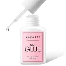 Cola para Unhas Super Forte Makartt para Unhas Postiças: Pontas de Unhas Acrílicas - Unhas Falsas - Qualidade de Salão,
