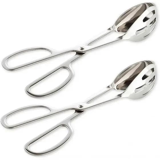 KEBE Conjunto de 2 Pinças para Servir Alimentos, para Cozinhar, Buffet, Festa, Catering, Pinças Espessas para Servir Bol