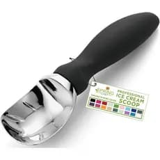 Colher de Sorvete Profissional Spring Chef com Cabo Confortável - Utensílio para Gelato, Sorbet, Massa de Biscoito, Melã