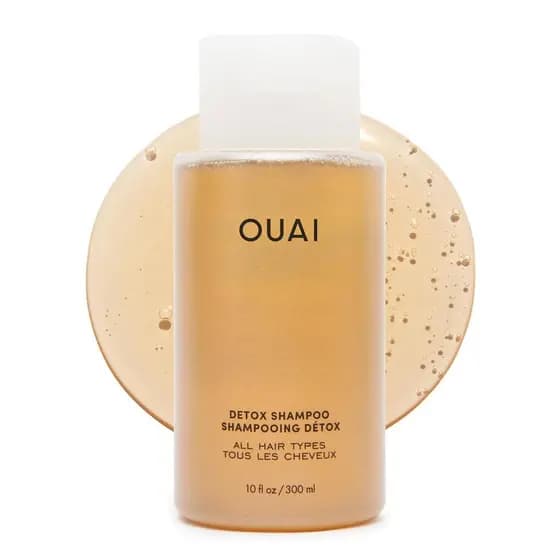Shampoo Detox OUAI - Shampoo Purificante para Acúmulo de Resíduos, Sujeira, Oleosidade, Produtos e Água Dura - Vinagre d