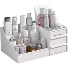 Organizador de cuidados com a pele, Organizador de Maquiagem com Gavetas, Organizador de Bancada para Cosméticos, Suport