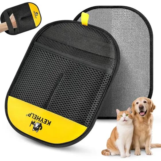 Luva Removedora de Pelos de Animais para Cães e Gatos, Luva Eletrostática Reutilizável para Remoção de Pelos de Animais,
