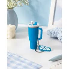 Chaveiro Personalizado com Nome Mini Garrafa Porta Hidratante Labial Nivea Gloss Lembrancinha
