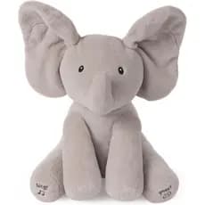 GUND Baby Elefante Animado Flappy de Pelúcia, Brinquedo de Pelúcia Cantante para Bebês a Partir de 0 Anos, Cinza, 12" 1X