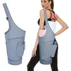 Sportsnew Bolsa para Tapete de Yoga, Bolsa de Transporte para Tapete de Yoga com Abertura Grande e Compartimento Imperme