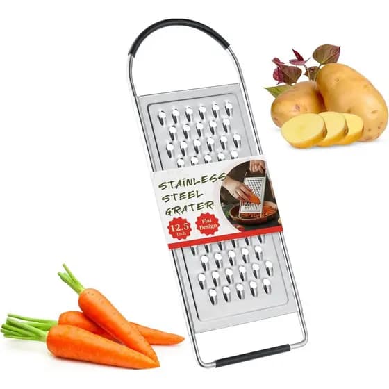Ralador de Queijo Manual, Raladores de Aço Inoxidável HIA com Lâminas Planas e Grossas para Cozinha, Ralador de Alimento