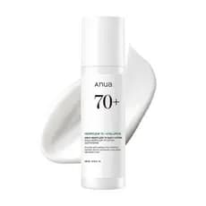 Loção Diária Anua Heartleaf, Hidratante Facial Leve com Ácido Hialurônico, Creme Facial Suave e Calmante para Acalmar, H