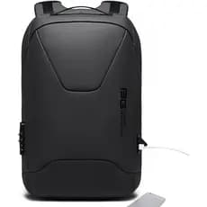 Mochila Antifurto para Laptop BANGE, Mochila de Viagem com Fecho de 15,6 Polegadas, Zíperes Resistentes à Água com Porta