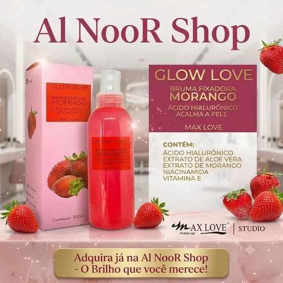 Bruma Fixadora Glow Love Morango Max Love