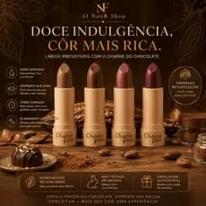 Batom Soft Matte ChocoFun Fenzza – Cor Intensa e Toque Aveludado