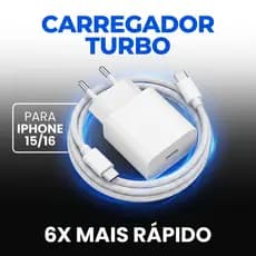 Kit 10 Atacado Carregador 35W Tipo-C | Fonte + Cabo USB-C iPhone 15 | Carregador Rápido Completo Caixinha