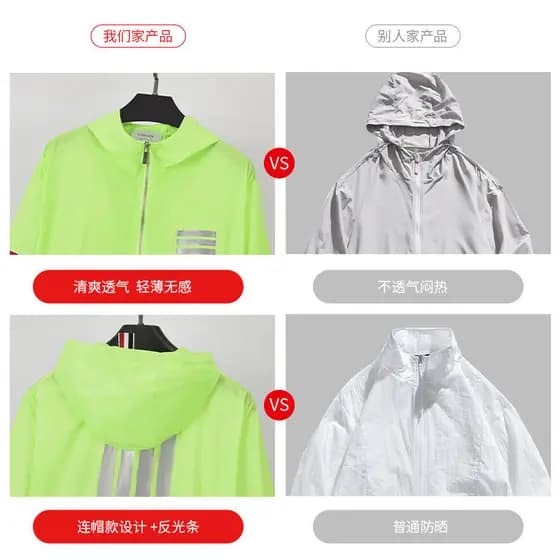 T tb BROWIN novo estilo tb protetor solar roupas das mulheres dos homens mesmo estilo tira reflexiva vermelho branco azu