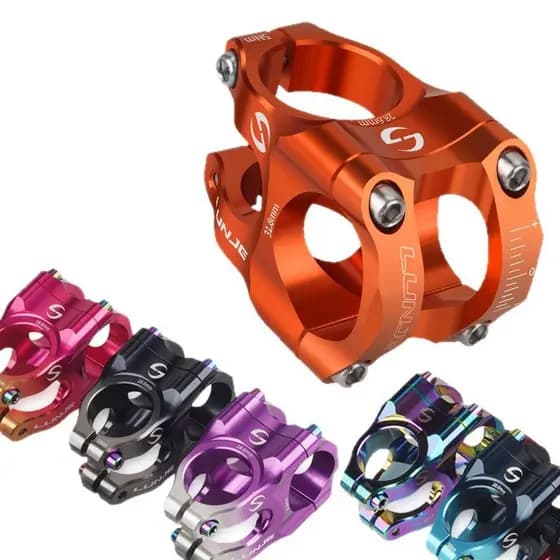 Mountain Bike guiador suporte Ultra-leve liga de alumínio oco curto guiador suporte 31.8*35mm bicicleta Downhill CNC Ris