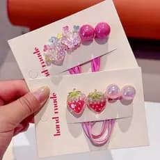 Crianças dos desenhos animados enrolamento corda de cabelo acessórios para o cabelo bonito rabo de cavalo anel de cabelo