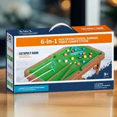 [Brinquedos educativos] Novo estilo multifuncional infantil Mini brinquedos de mesa de bilhar brinquedos interativos par